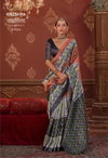 Takshshila By Kreshva P.C Silk With Ikkat Print Saree Online Wholesale